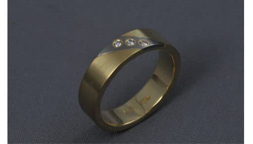 Inlay – Arany/Fehérarany/Gyémánt – karikagyűrű, jegygyűrű Inlay – Arany/Fehérarany/Gyémánt – karikagyűrű, jegygyűrű